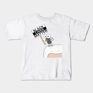 Black Lives Matter Fly on Mike Pence's Head Kids T-Shirt